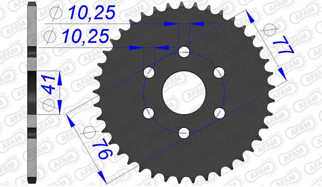 AFAM Kettenrad ALU #415