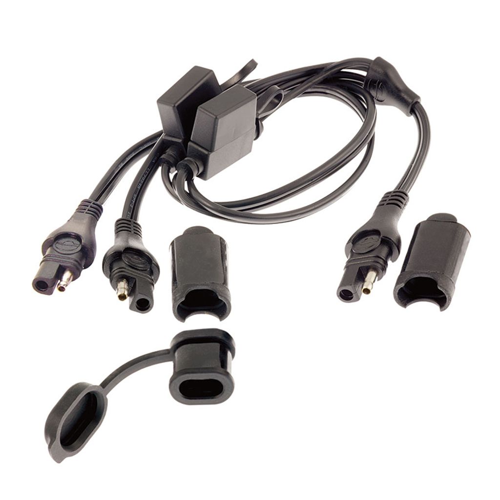 Optimate Anschlusskabel SAE 05 Y-Splitter mit Sicherungen / Kabel 50 cm