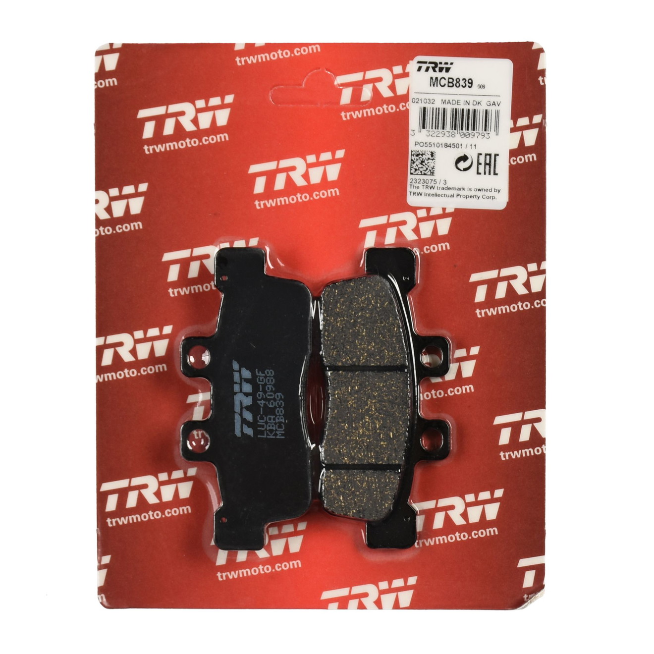 TRW Bremsbelag organisch