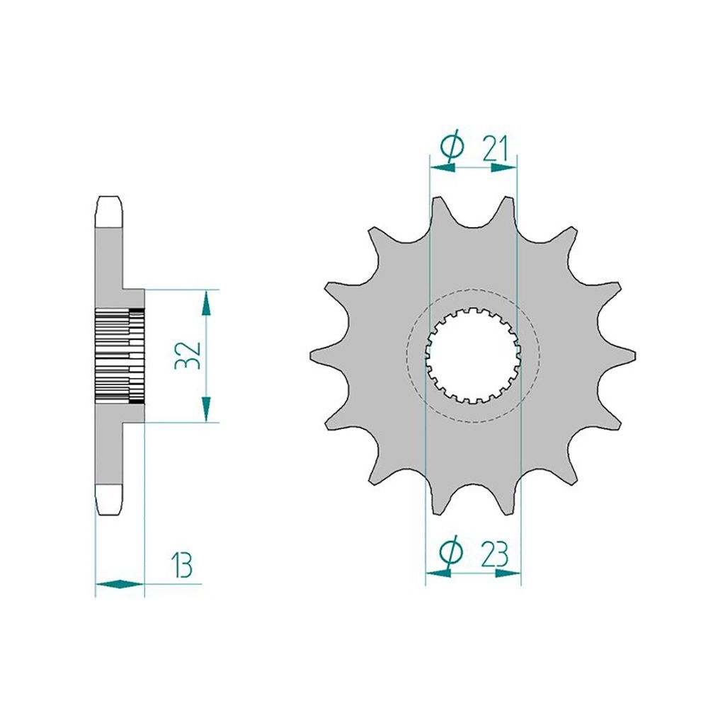 DID Kettensatz für Yamaha YBR 250 08-11 428 VX