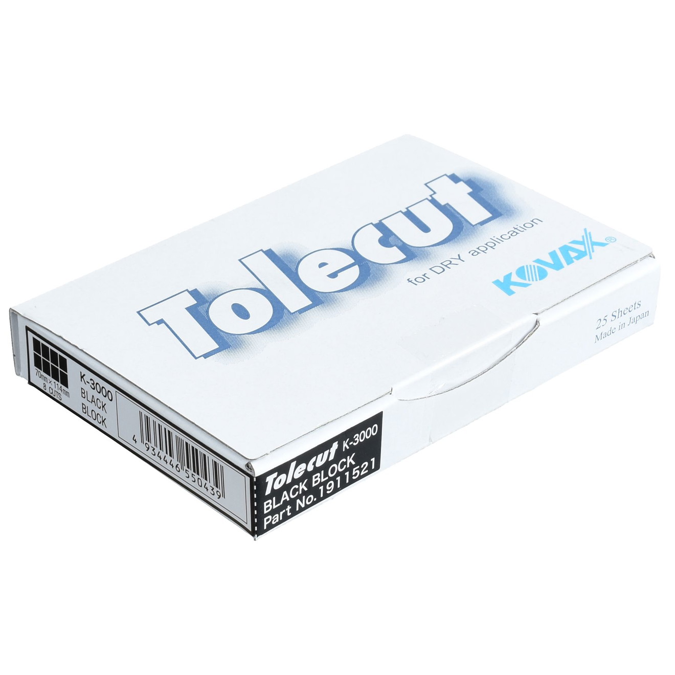 KOVAX Tolecut Fâșii Abrasive Autoadezive 29 x 35mm Negre K3000 200 Bucăți