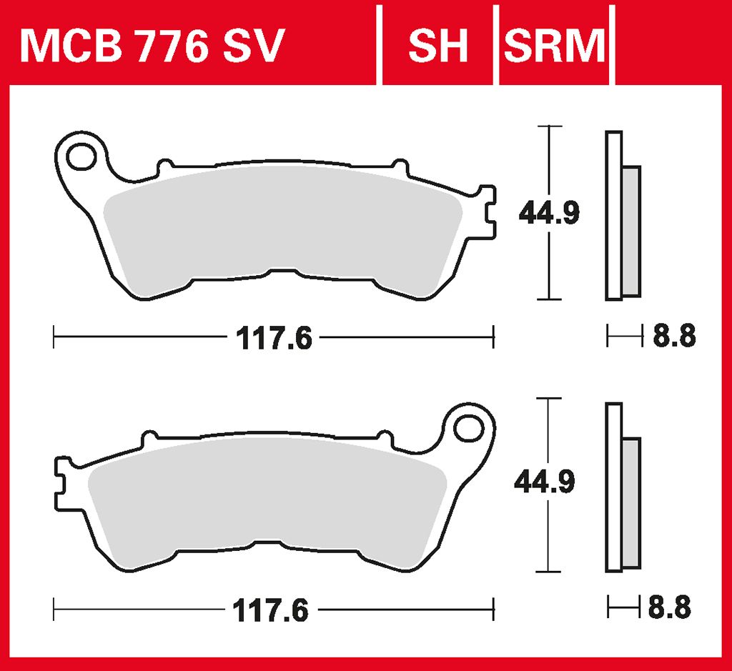 TRW Bremsbelag Sinter Street