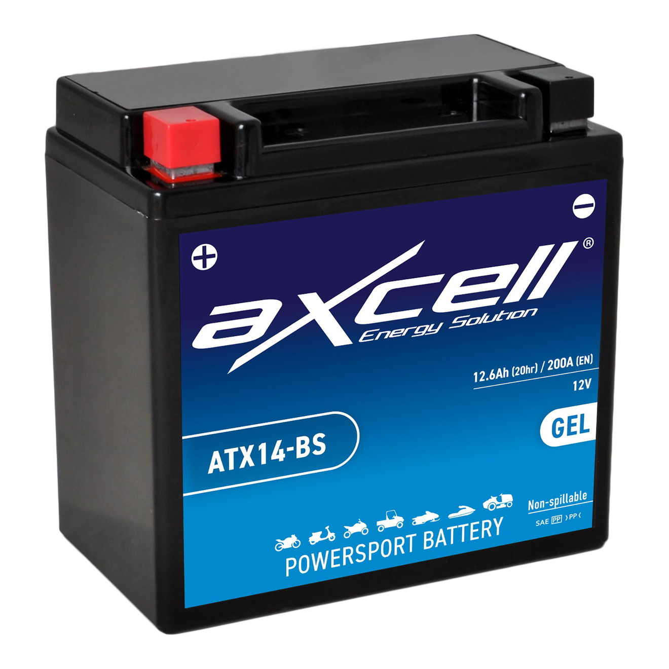 AXCELL Batterie 12V YTX14-BS GEL 51214