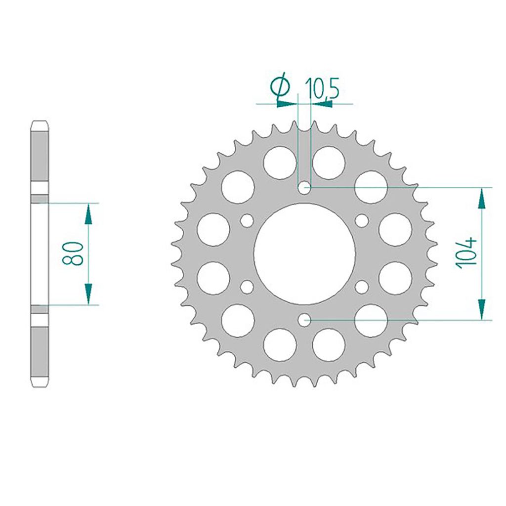 AFAM Kettenrad ALU #520 40 Zähne