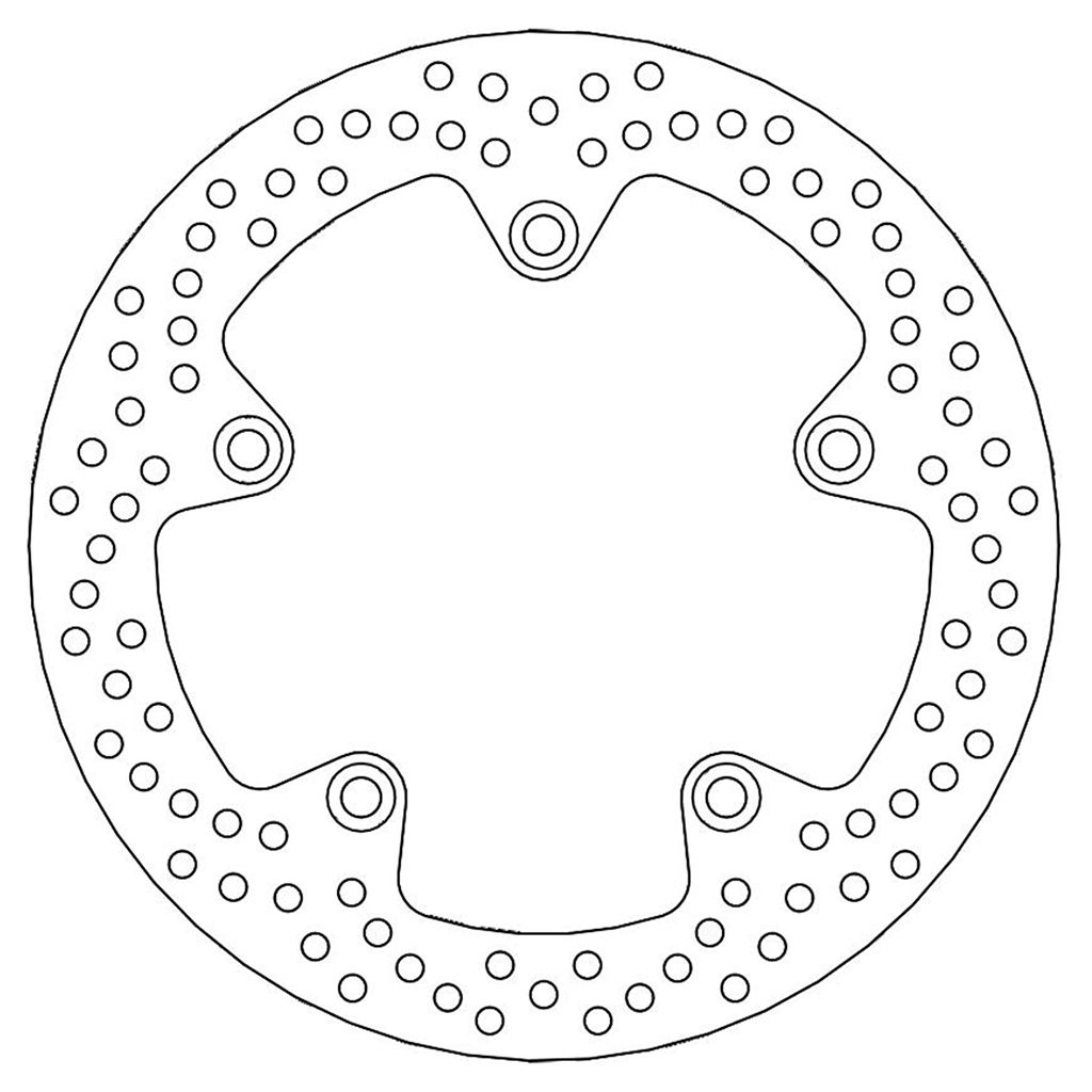 Moto-Master Bremsscheibe Halo hinten starr mit ABE