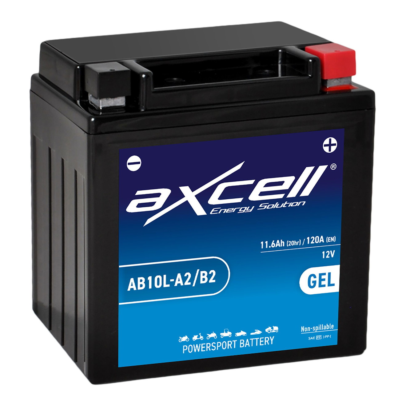 AXCELL Batterie 12V YB10L-A2 GEL 51112