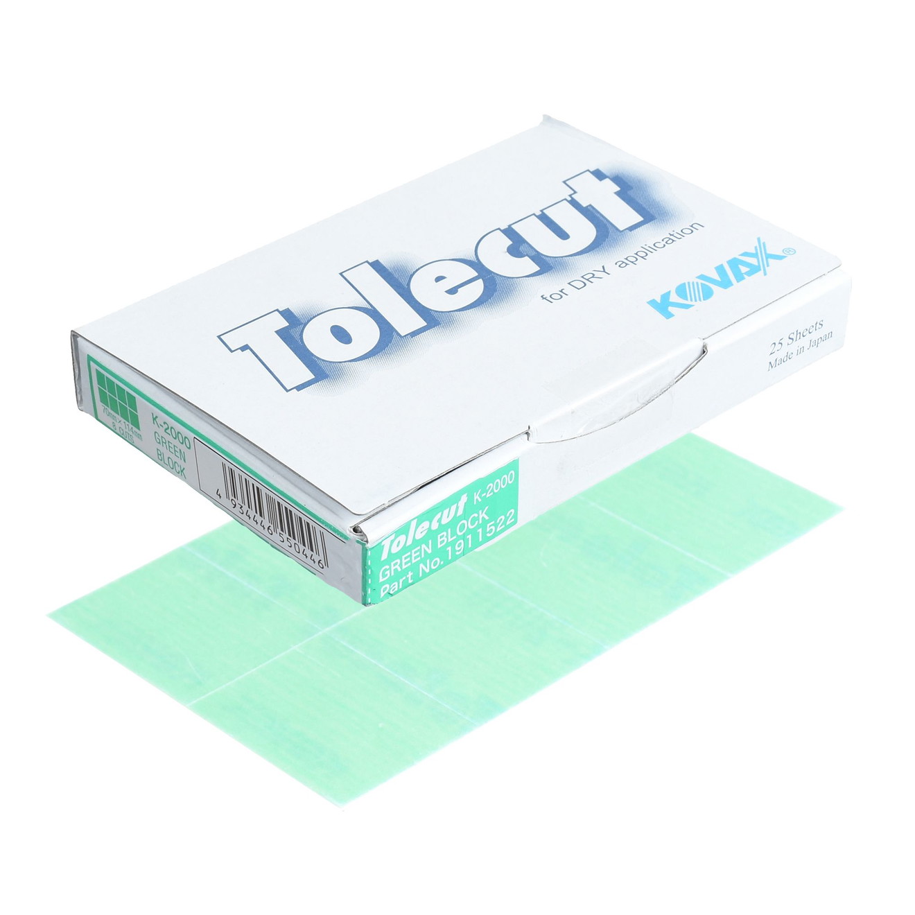 KOVAX Tolecut Schuurpapier Plakband 29 x 35mm groen K2000 200 stuks