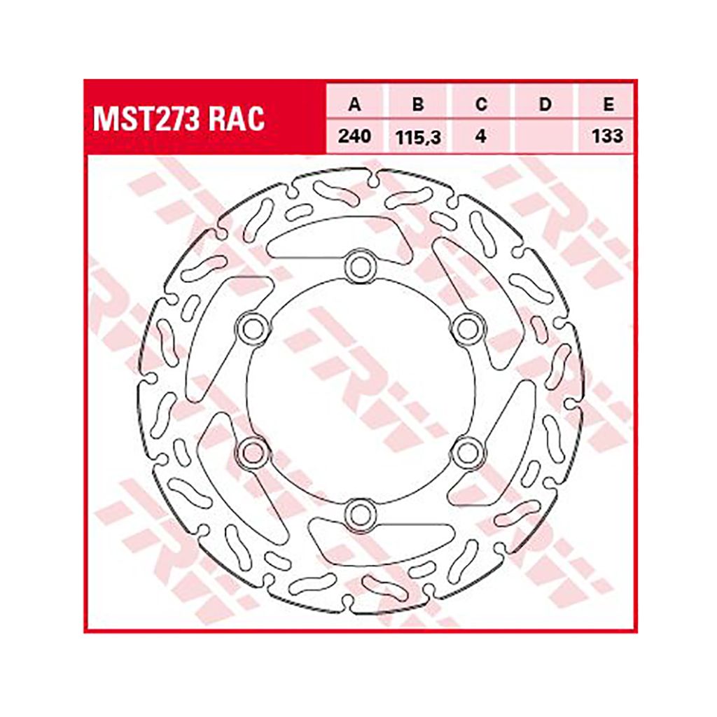 TRW Bremsscheibe MST273RAC