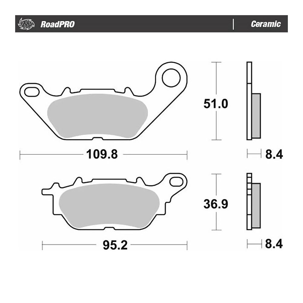 Moto-Master Bremsbelag RoadPRO Ceramic