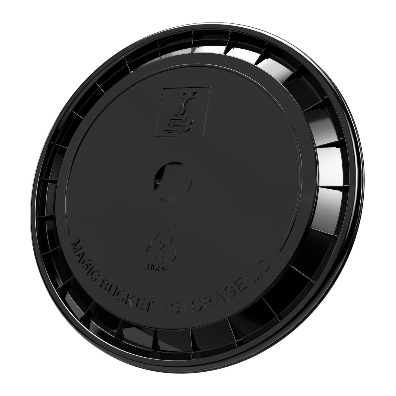 Wascheimer Deckel Klickfunktion schwarz
