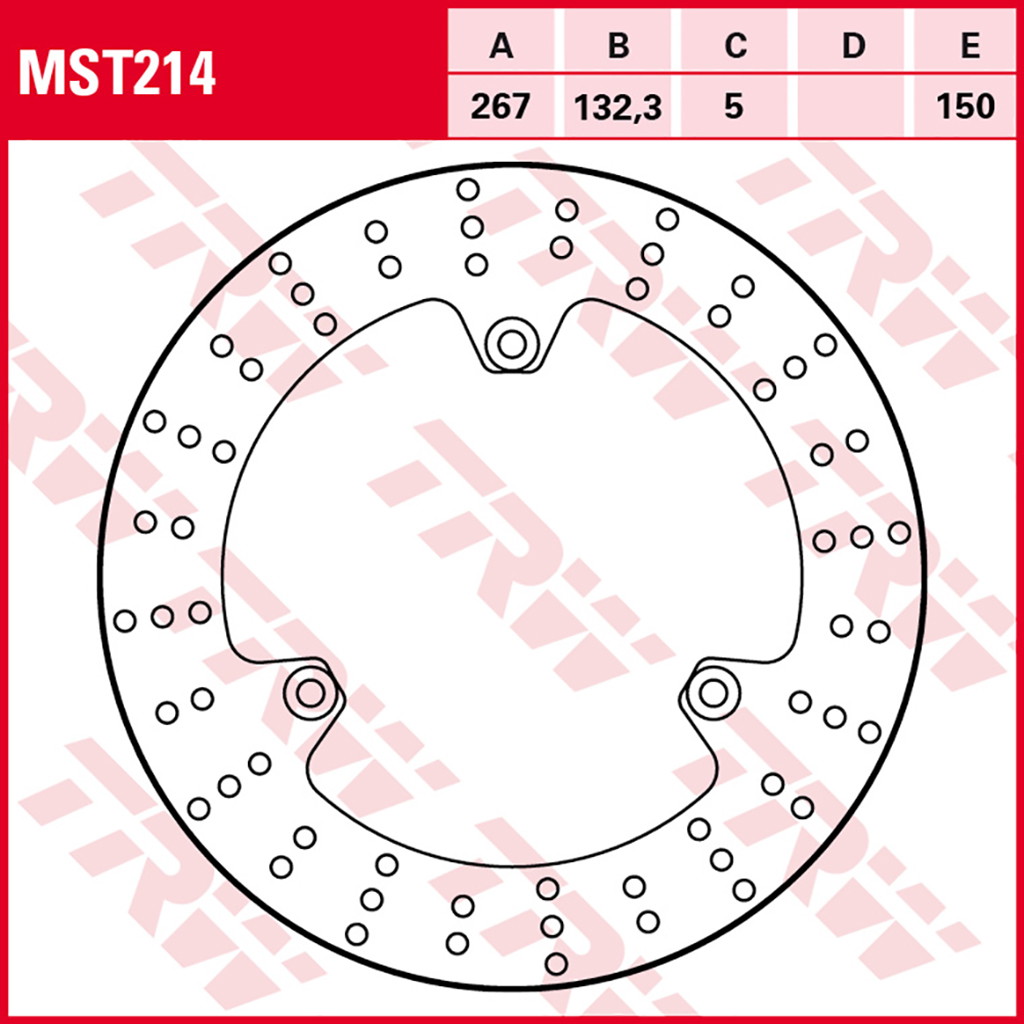 TRW Bremsscheibe MST214