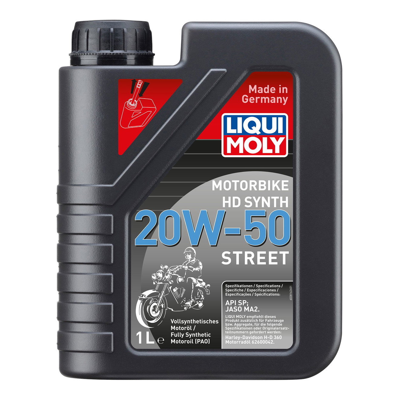 LIQUI MOLY Motoröl Motorbike HD Synth 20W-50 Street 1l