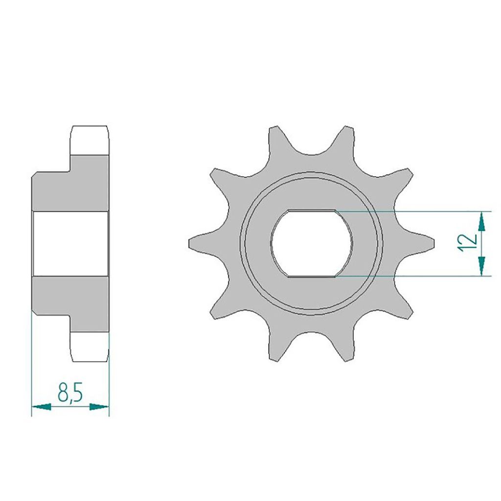 AFAM Ritzel #415 09- 11 Zähne