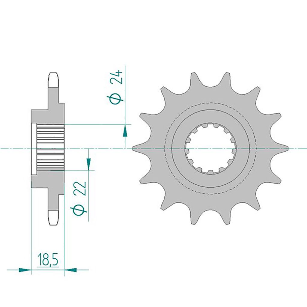 Esjot Ritzel 24603-13 #520 13 Zähne