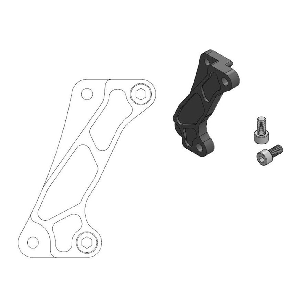 Moto-Master Bremssattel-Adapter Supermoto Street Adapter 320 mm Ø