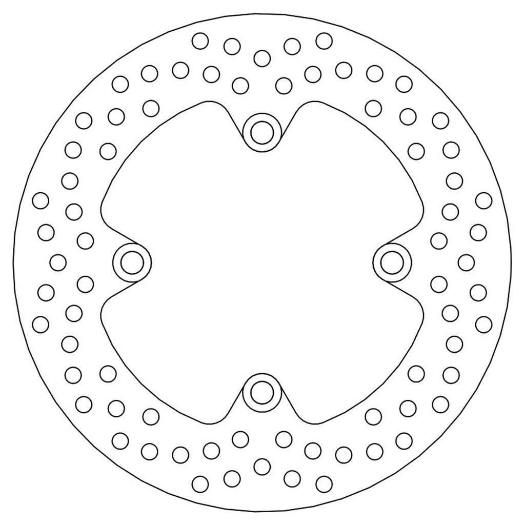 Moto-Master Bremsscheibe Halo hinten starr mit ABE
