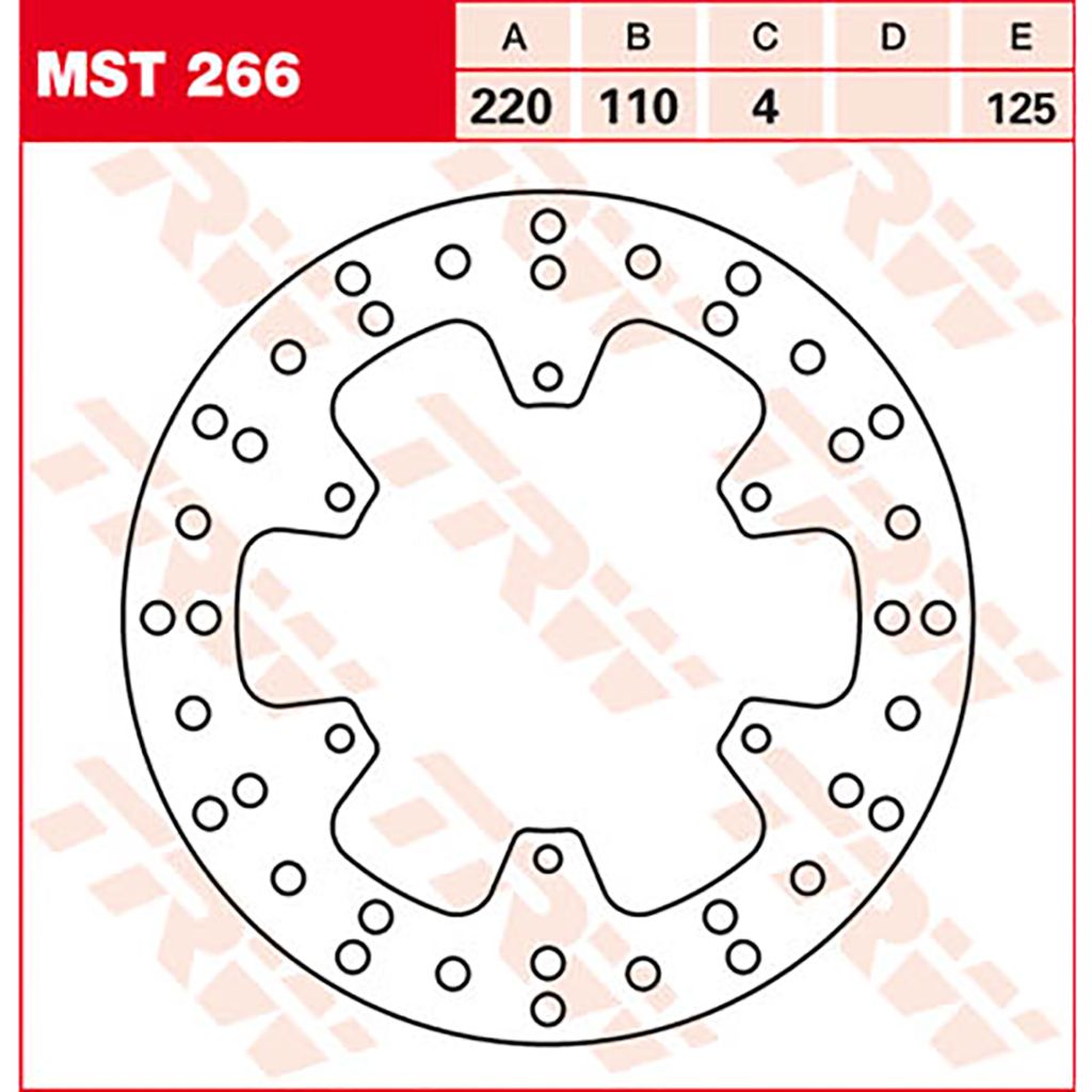 TRW Bremsscheibe MST266