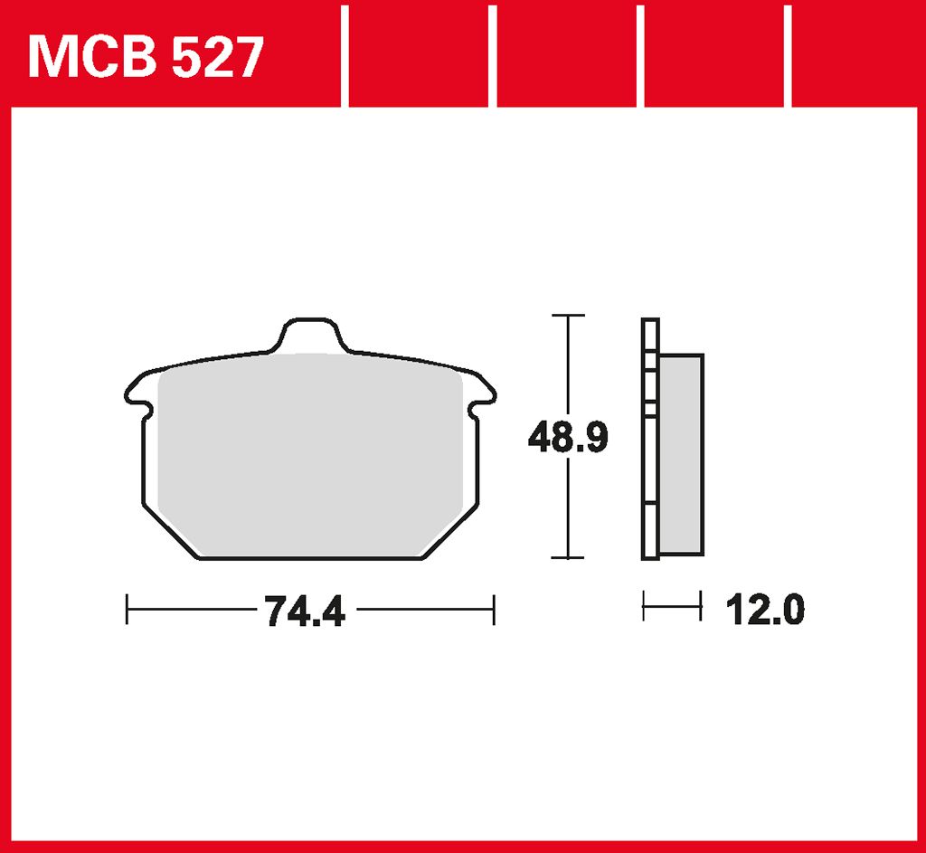 TRW Bremsbelag organisch MCB527
