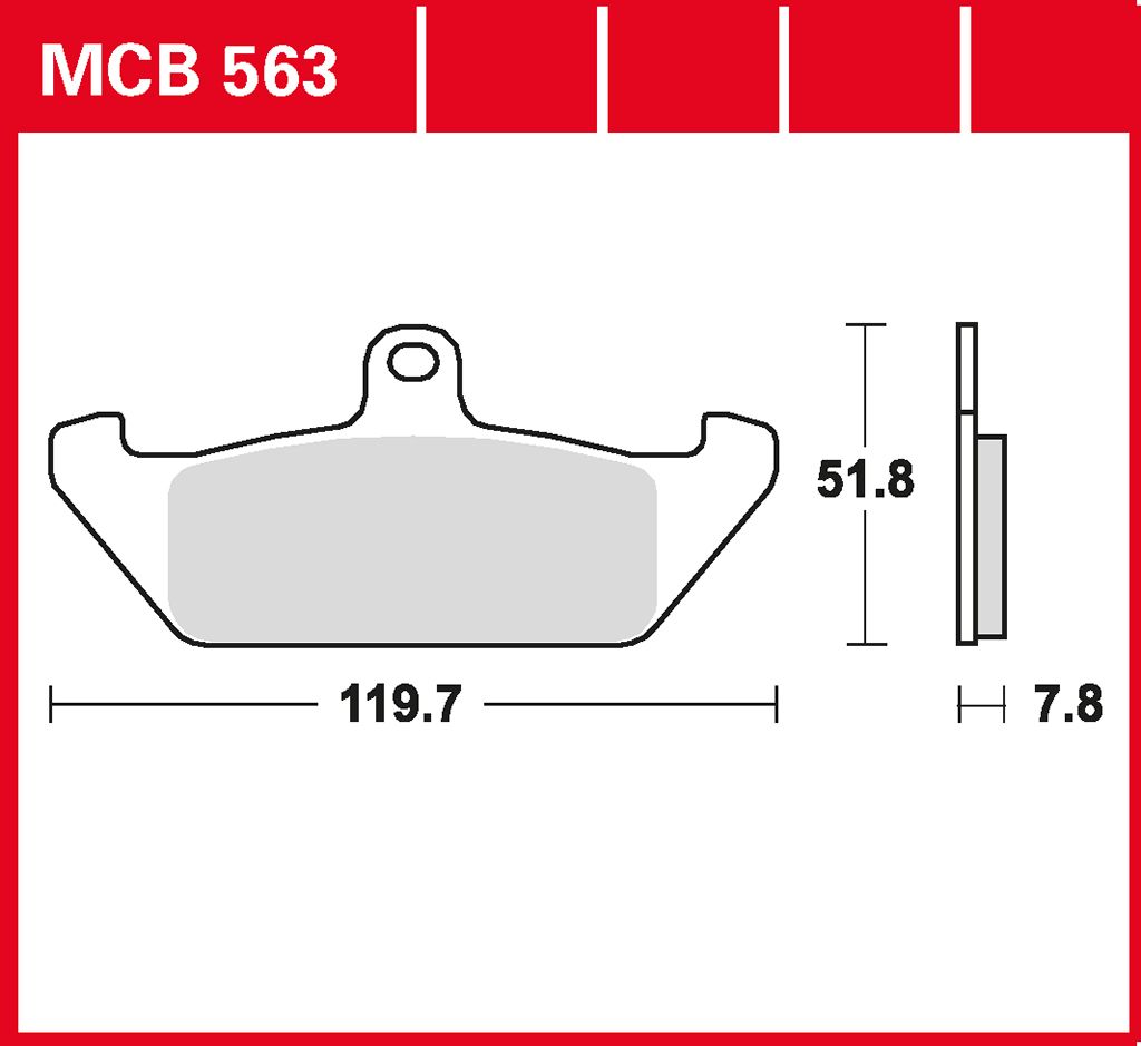 TRW Bremsbelag organisch MCB563