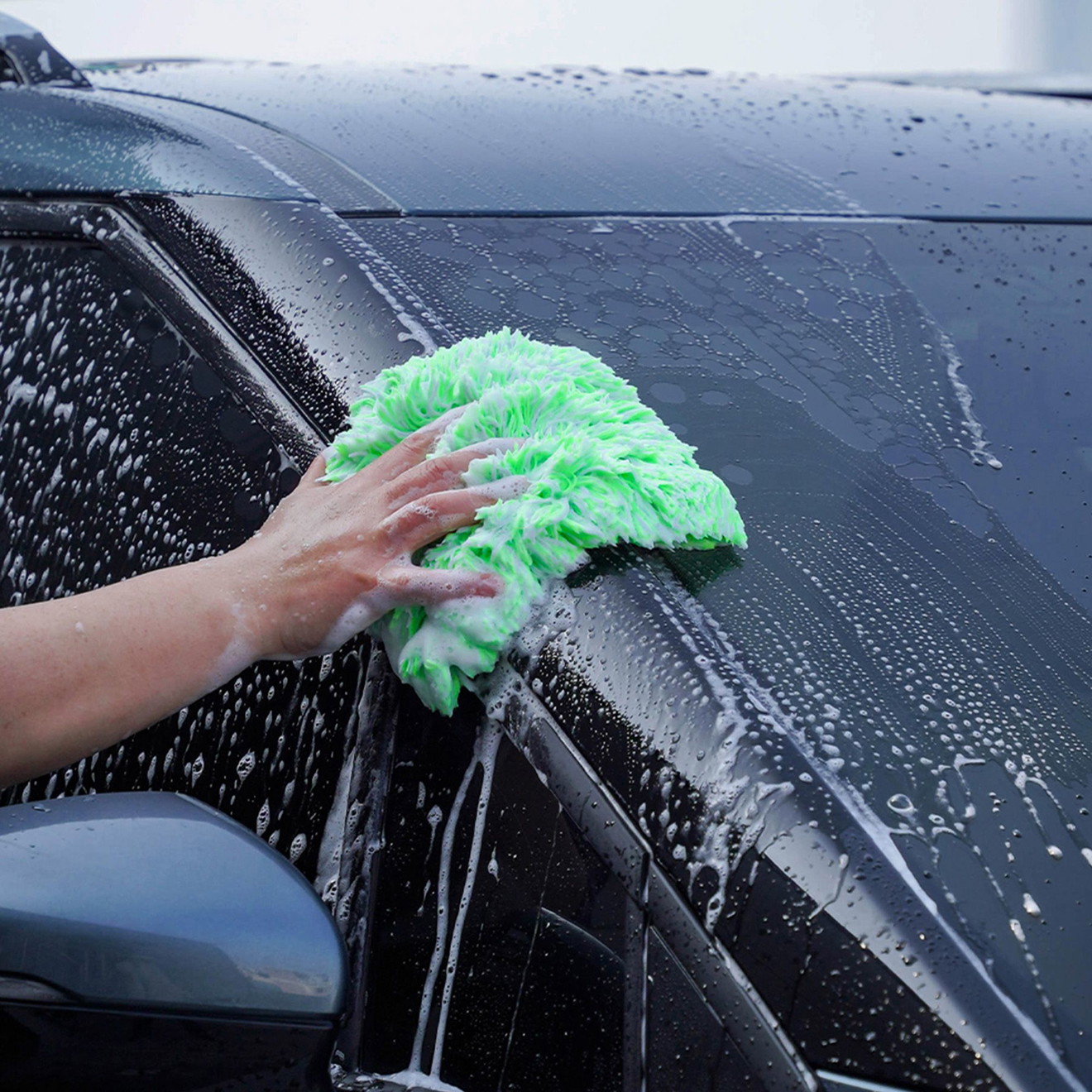 Purestar Creamy Wash Pad Lavaggio Liscio Neon Green 1200 GSM