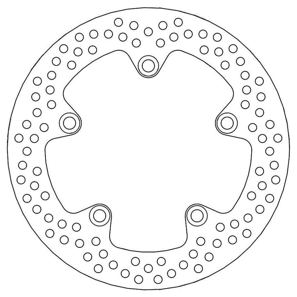 Moto-Master Bremsscheibe Halo hinten starr mit ABE