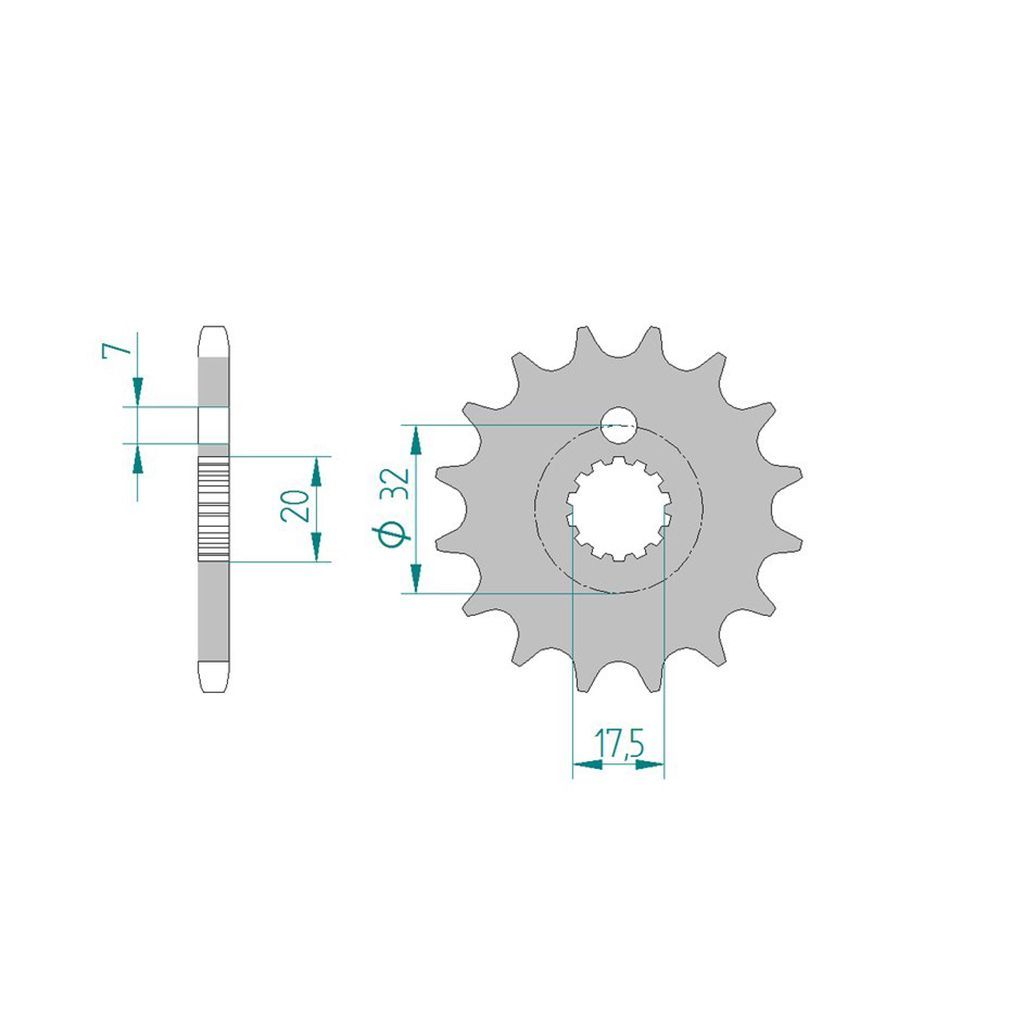 Esjot Ritzel 85200-15 #428 15 Zähne