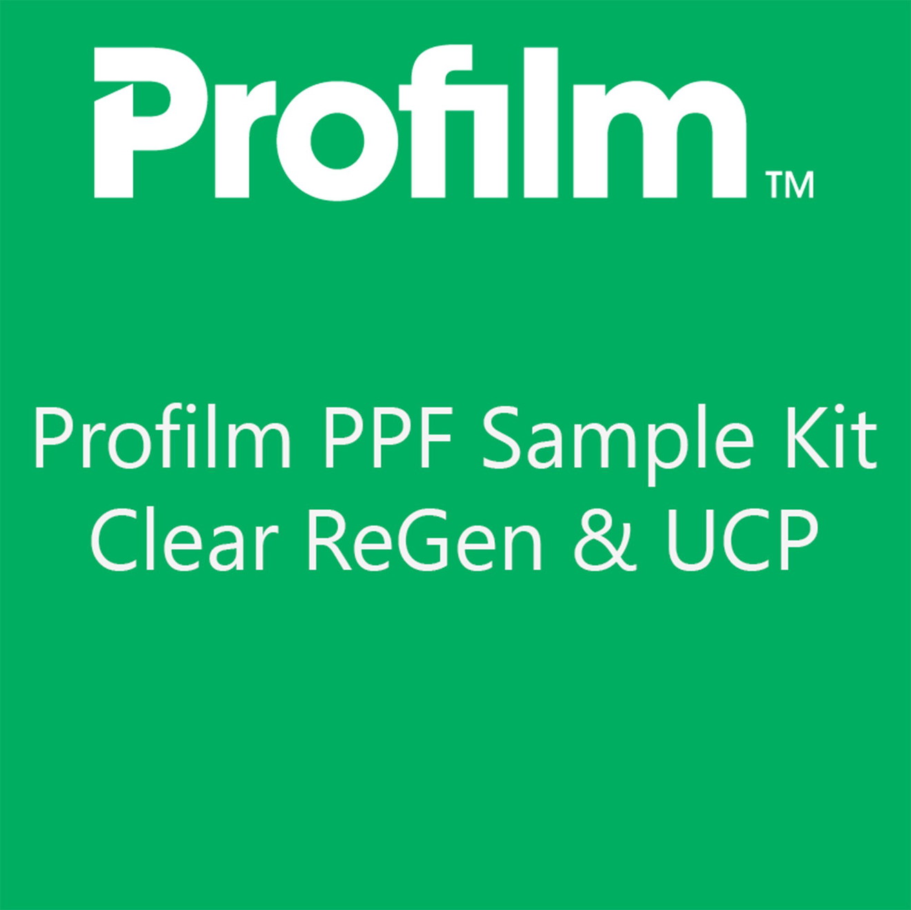 Profilm PPF Sample Kit Musterfolien Clear Nitro, ReGen & UCP