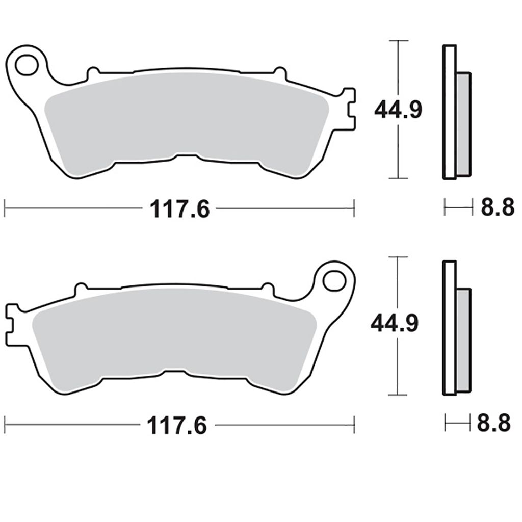 Moto-Master Bremsbelag RoadPRO Sinter hinten