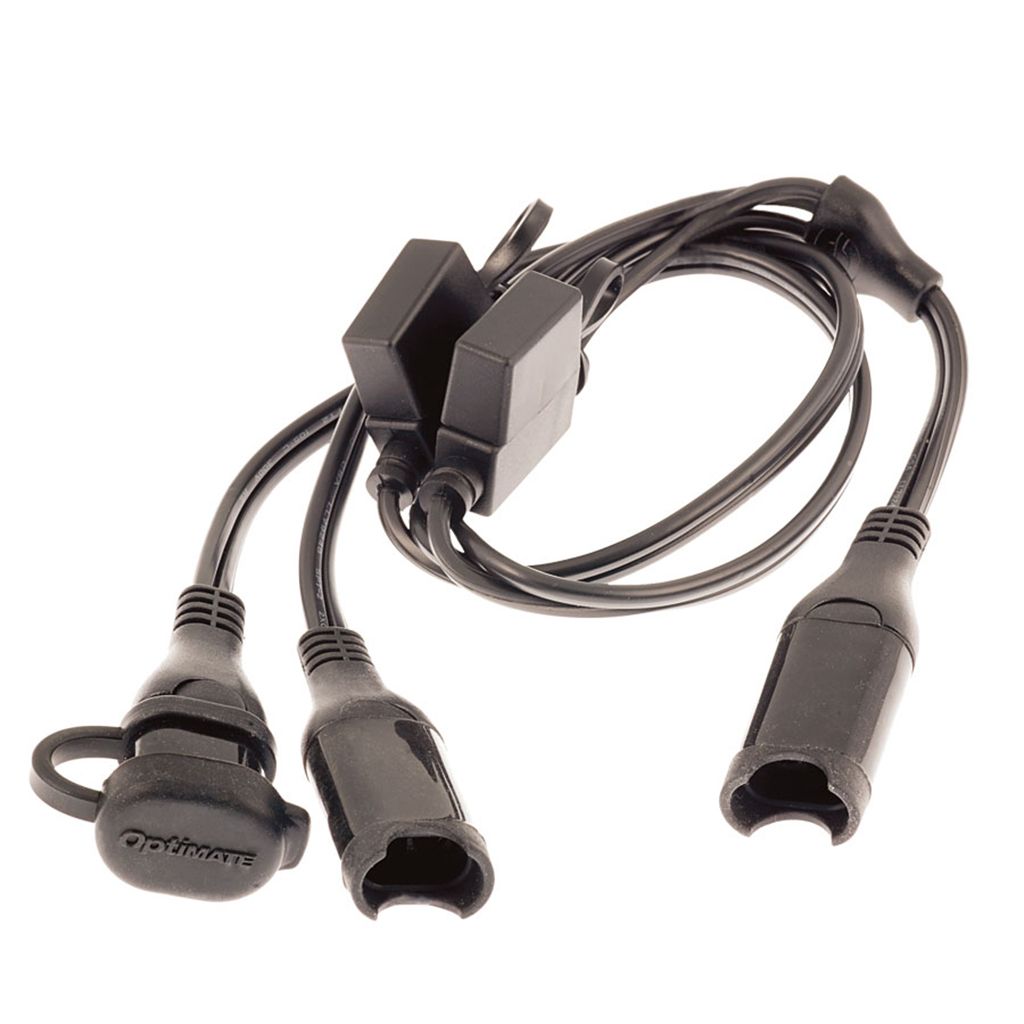 Optimate Anschlusskabel SAE 05 Y-Splitter mit Sicherungen / Kabel 50 cm