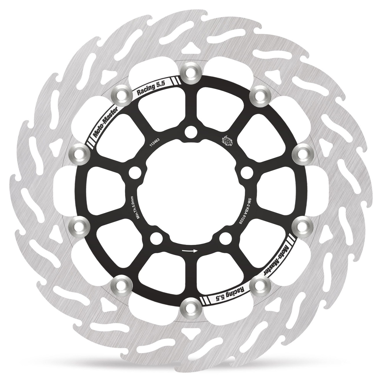 Moto-Master Bremsscheibe Flame vorn links schwim. Racing Flame - 5,5mm