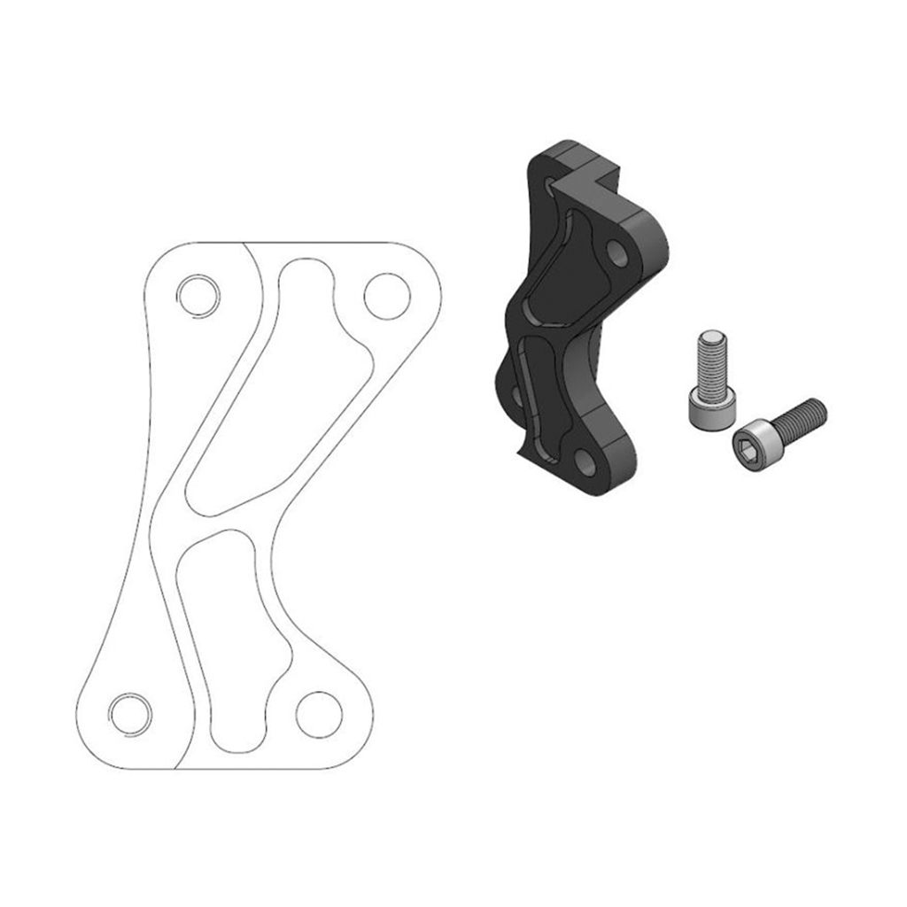 Moto-Master Bremssattel-Adapter Supermoto Street Adapter 320 mm Ø