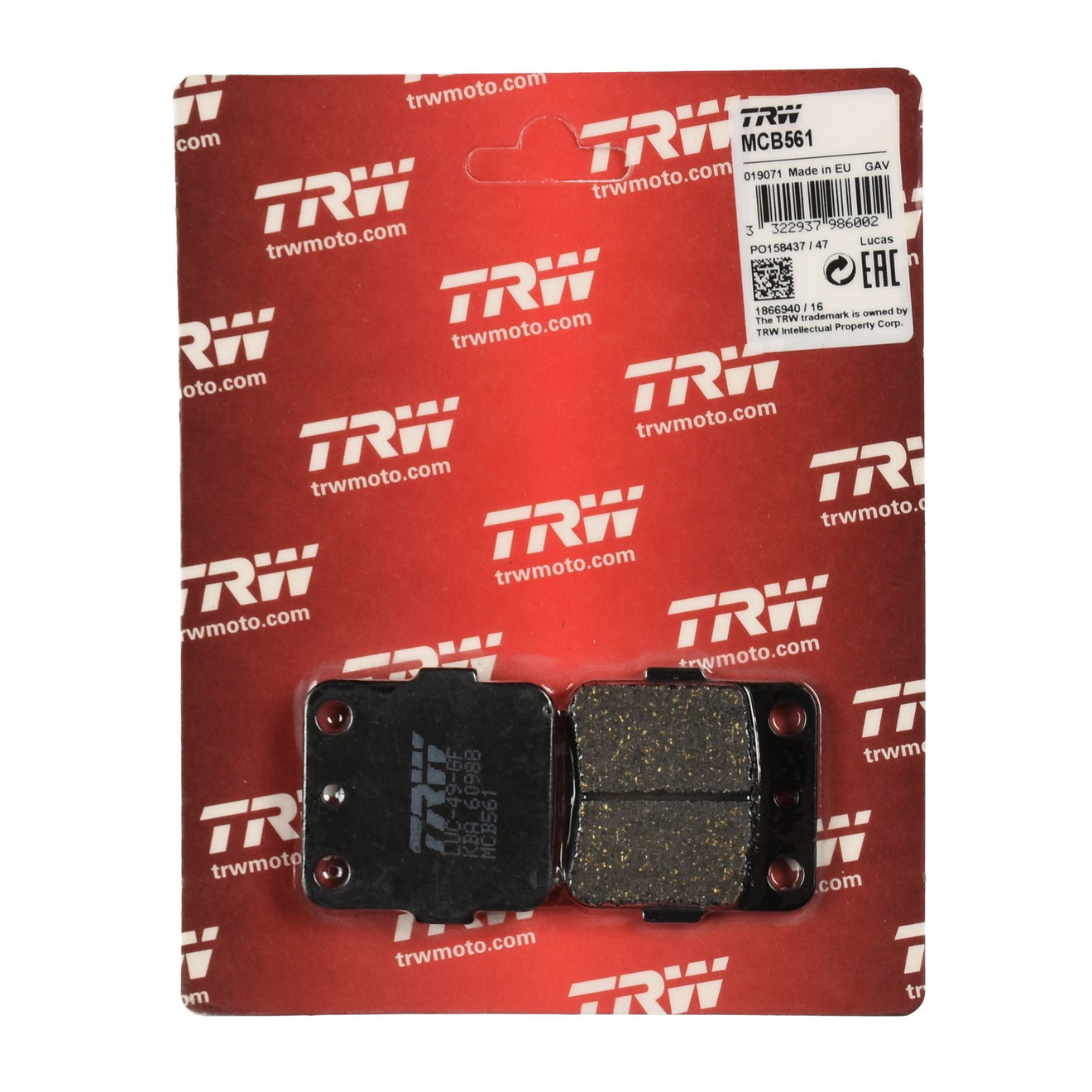 TRW Bremsbelag organisch MCB561
