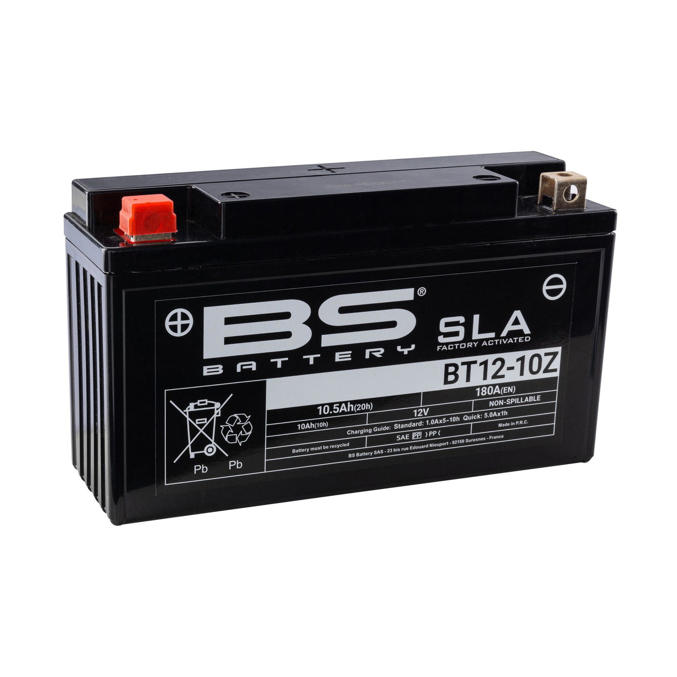 BS Batterie 12V 10AH YT12-10Z GEL