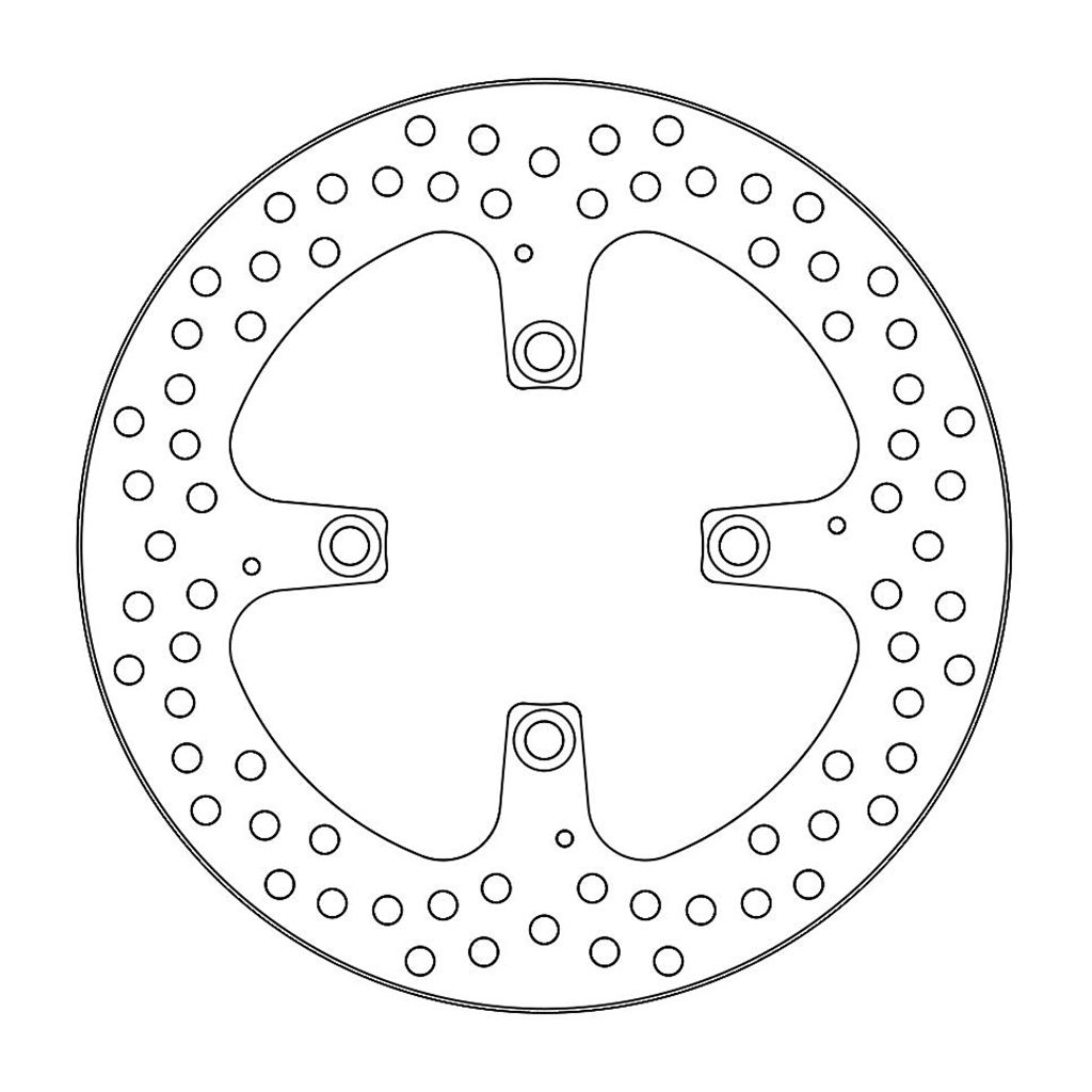 Moto-Master Bremsscheibe Halo hinten starr mit ABE