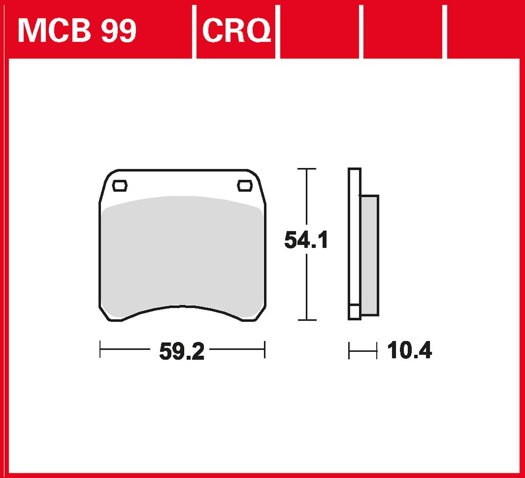 TRW Bremsbelag organisch MCB99