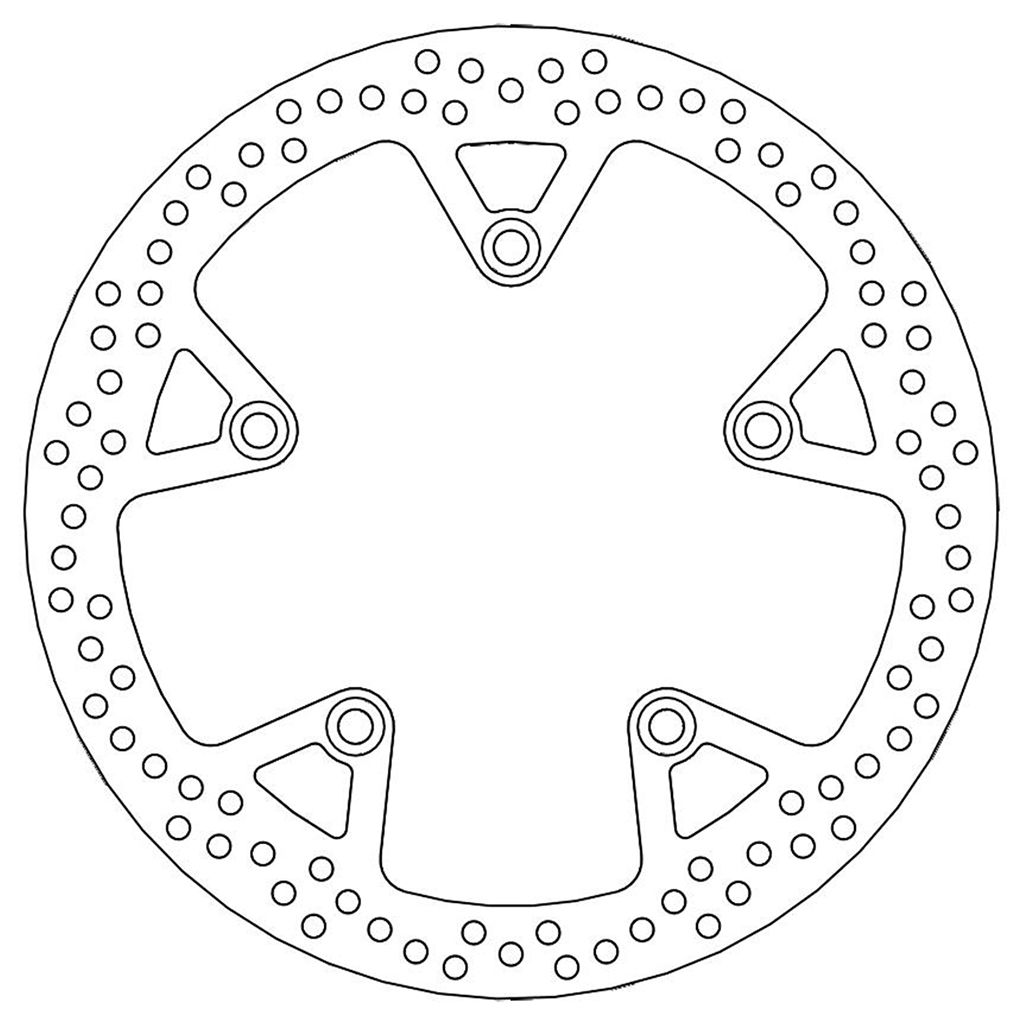 Moto-Master Bremsscheibe Halo hinten starr mit ABE