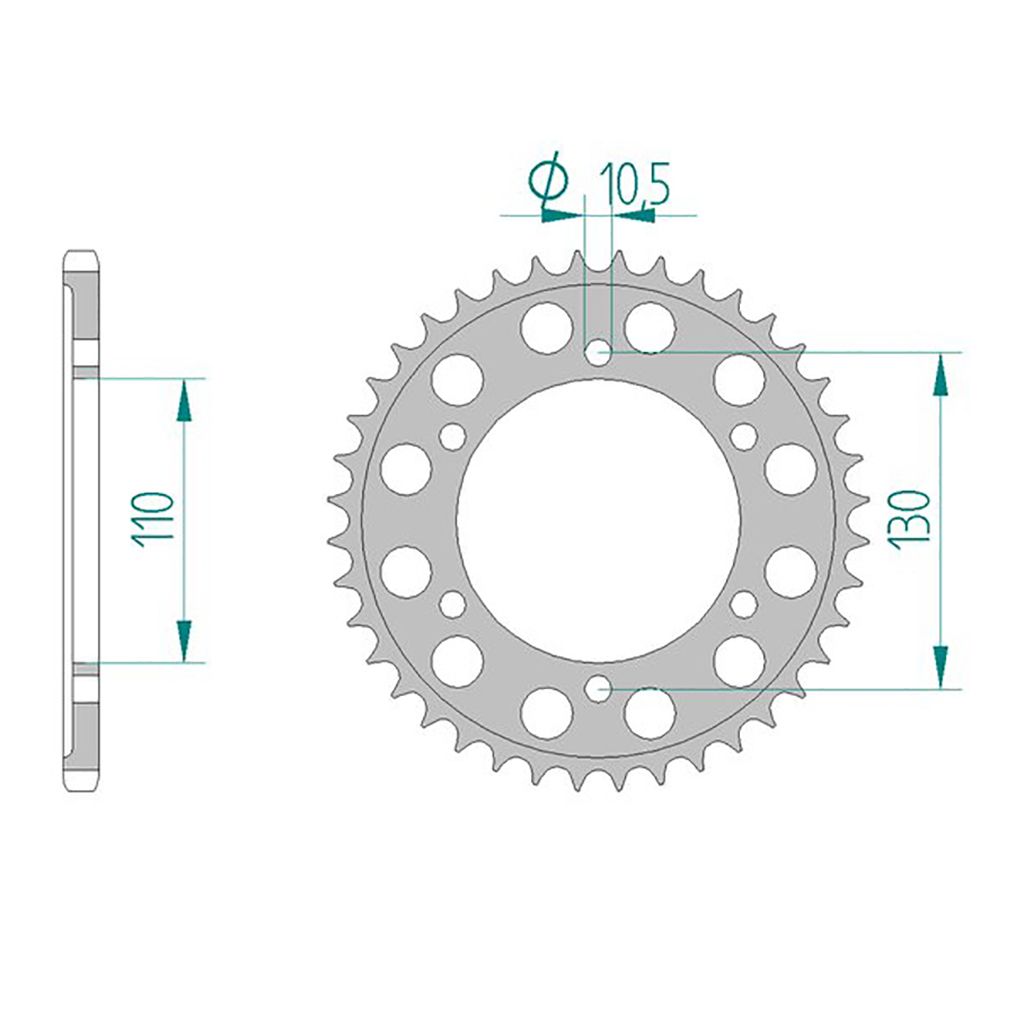 AFAM Kettenrad ALU #520 47 Zähne