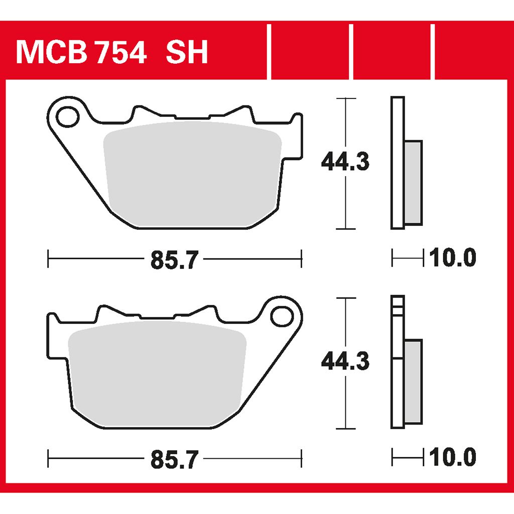 TRW Bremsbelag Performance Comfort MCB754PC