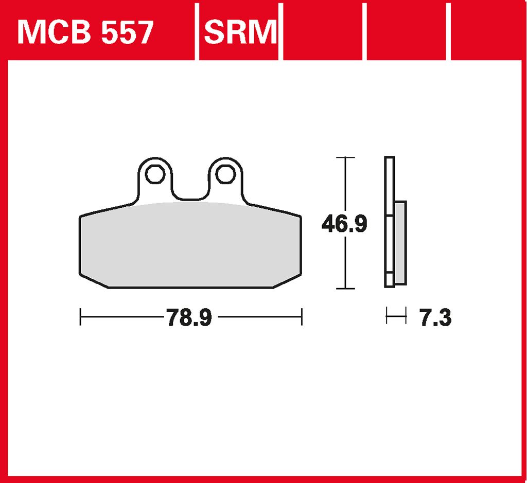 TRW Bremsbelag organisch MCB557