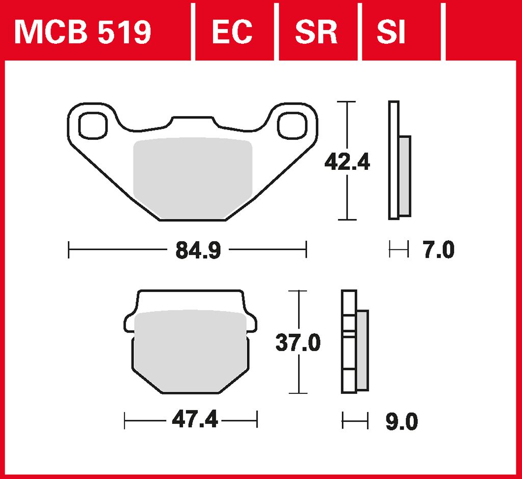 TRW Bremsbelag Sinter Offroad