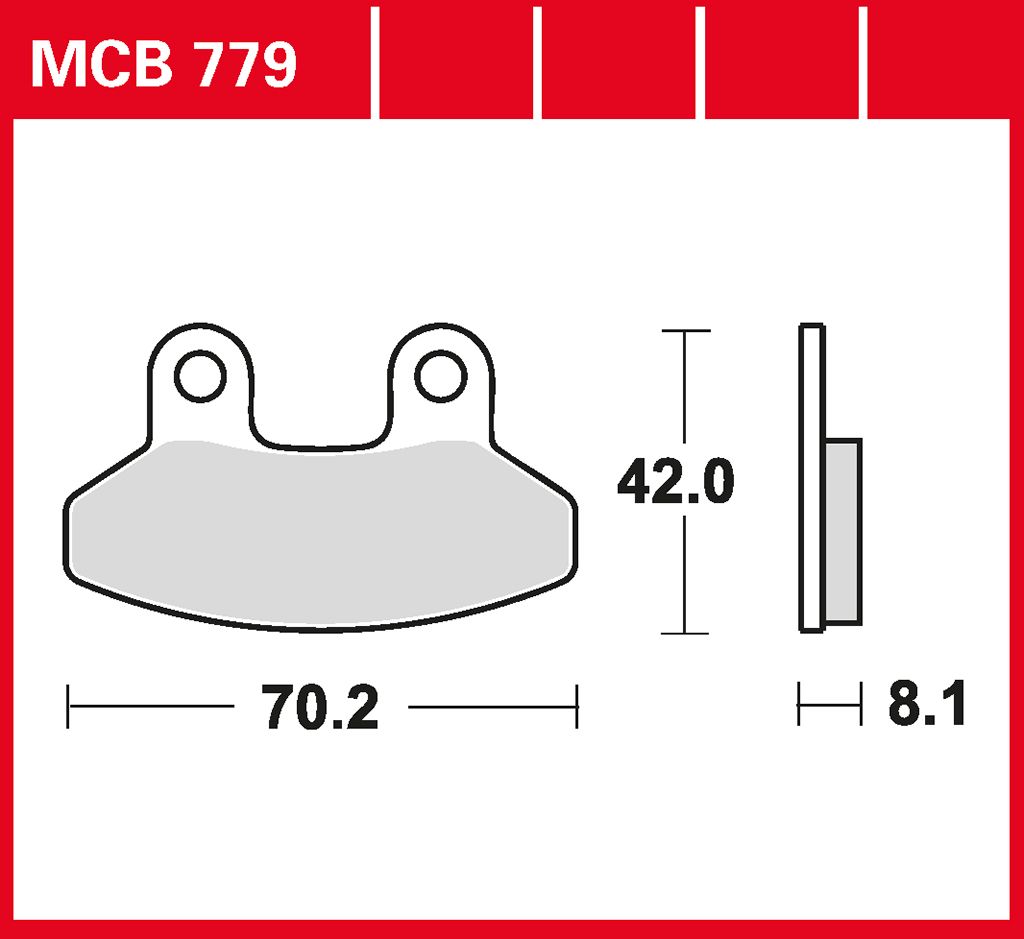 TRW Bremsbelag organisch MCB779