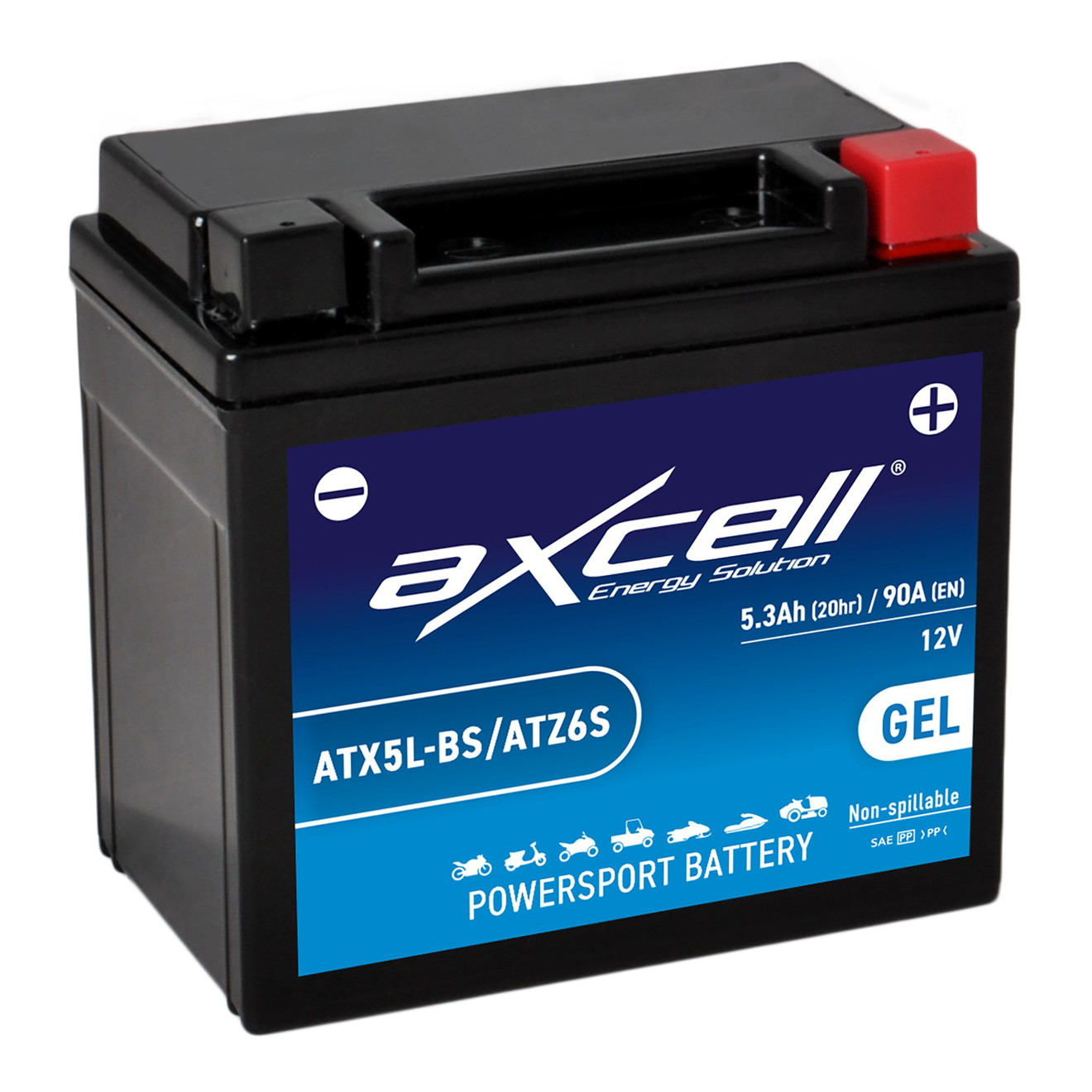 AXCELL Batterie 12V YTX5L-BS GEL High Capacity
