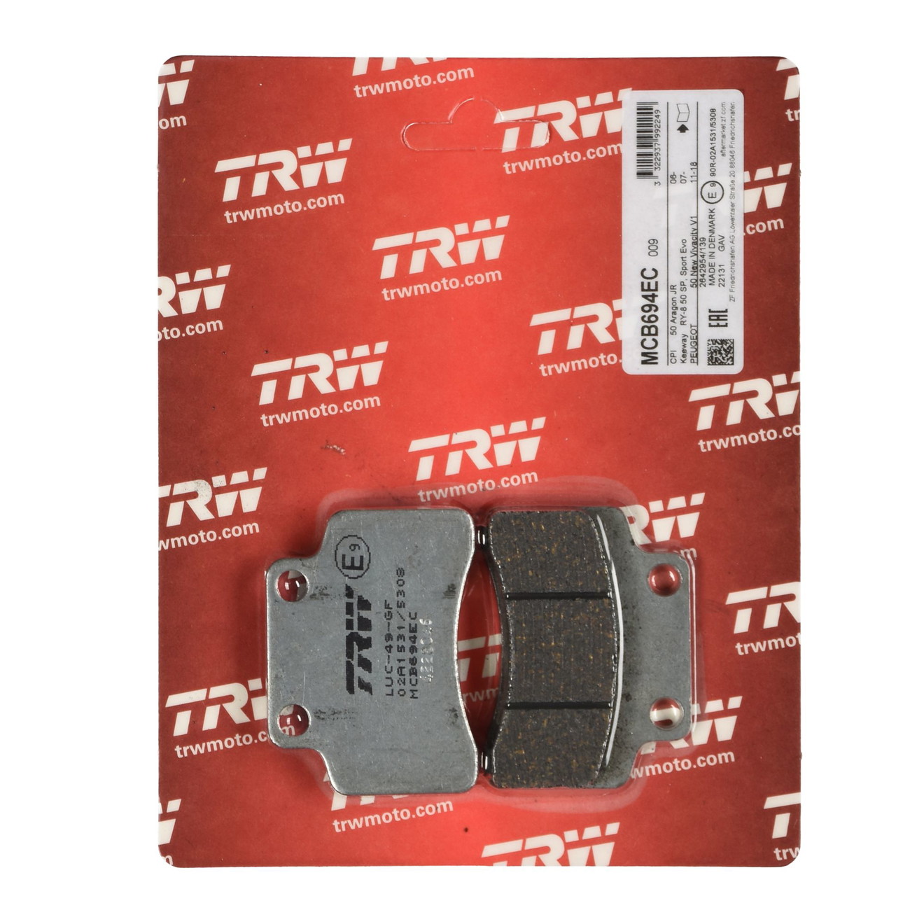 TRW Bremsbelag organisch