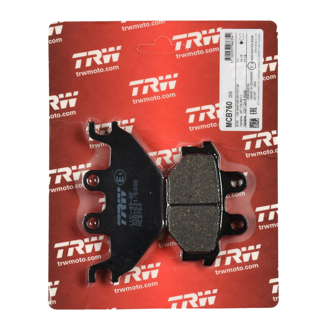 TRW Bremsbelag organisch MCB760