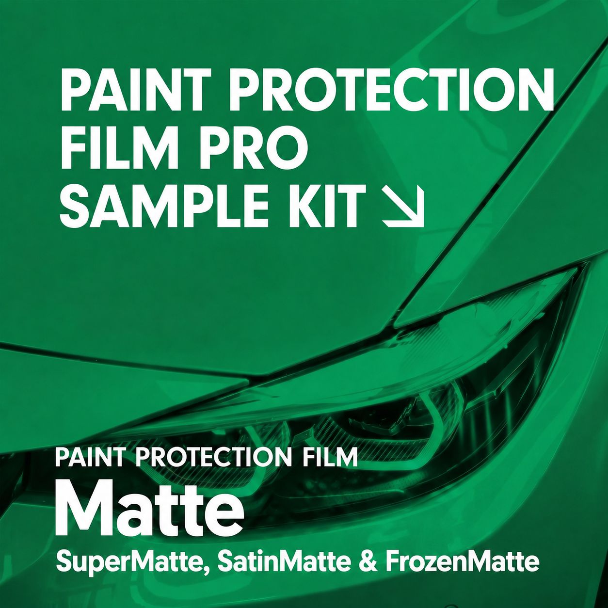 Profilm PPF Sample Kit Matte SuperMatte, SatinMatte, FrozenMatte