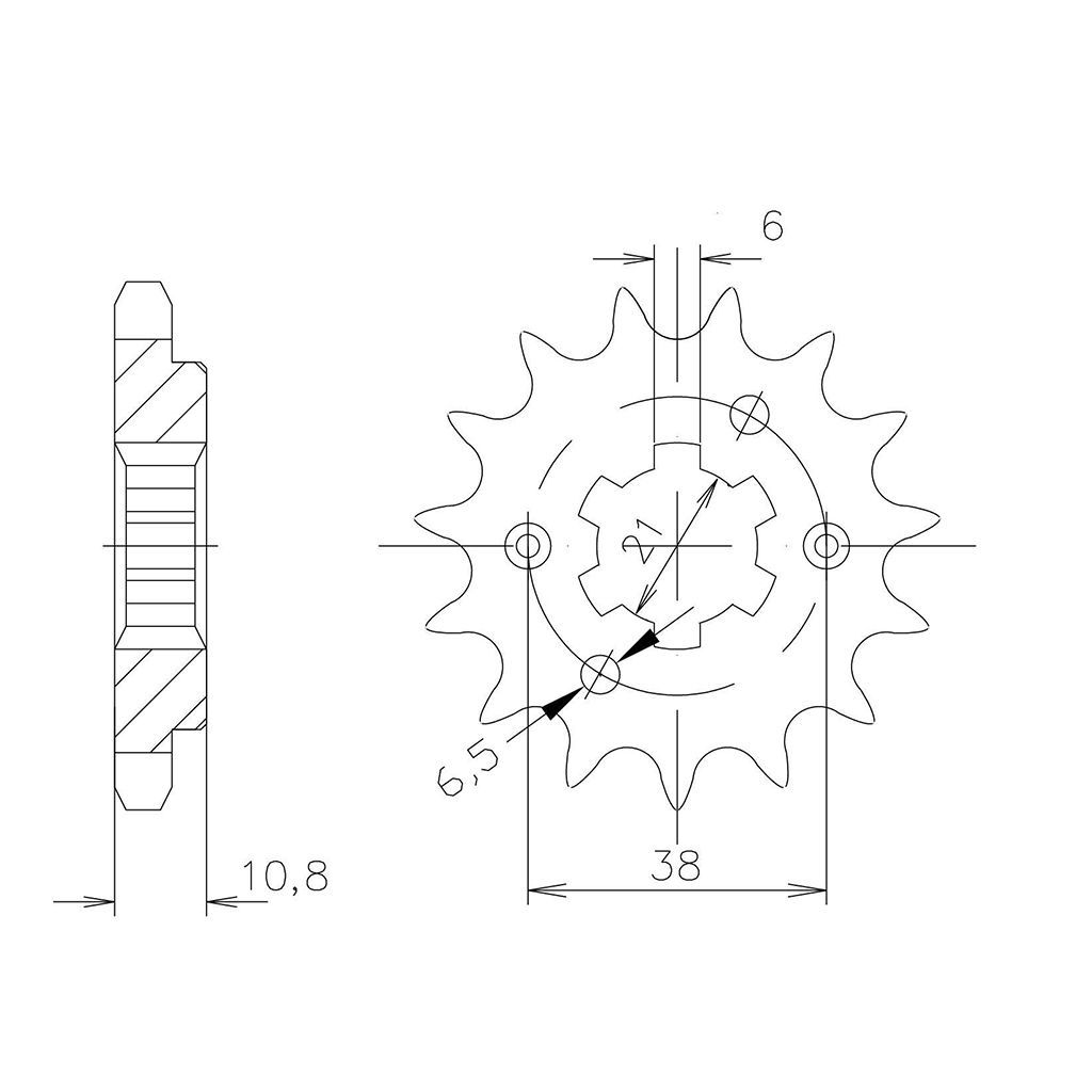 Esjot Ritzel 29002-14 #525 14 Zähne