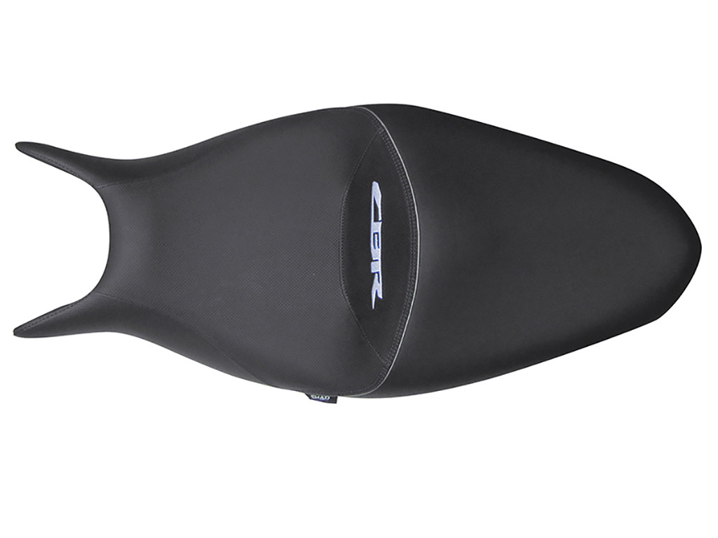 SHAD Sitzbank Schwarz mit blauer Naht