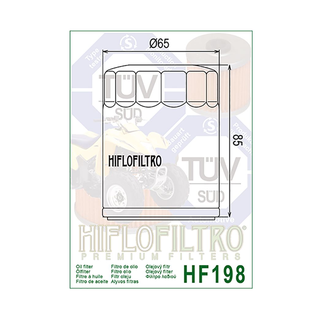Hiflo Ölfilter Schwarz