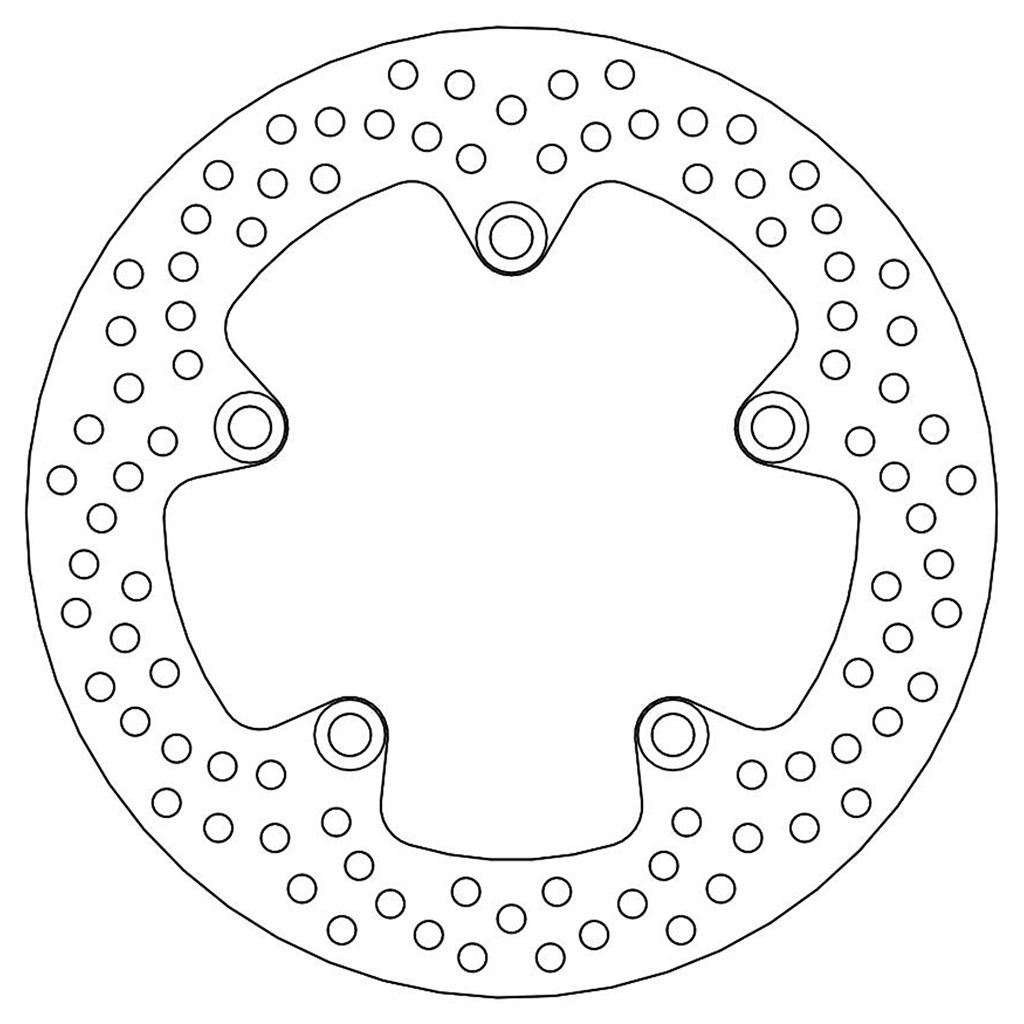 Moto-Master Bremsscheibe Halo hinten starr mit ABE