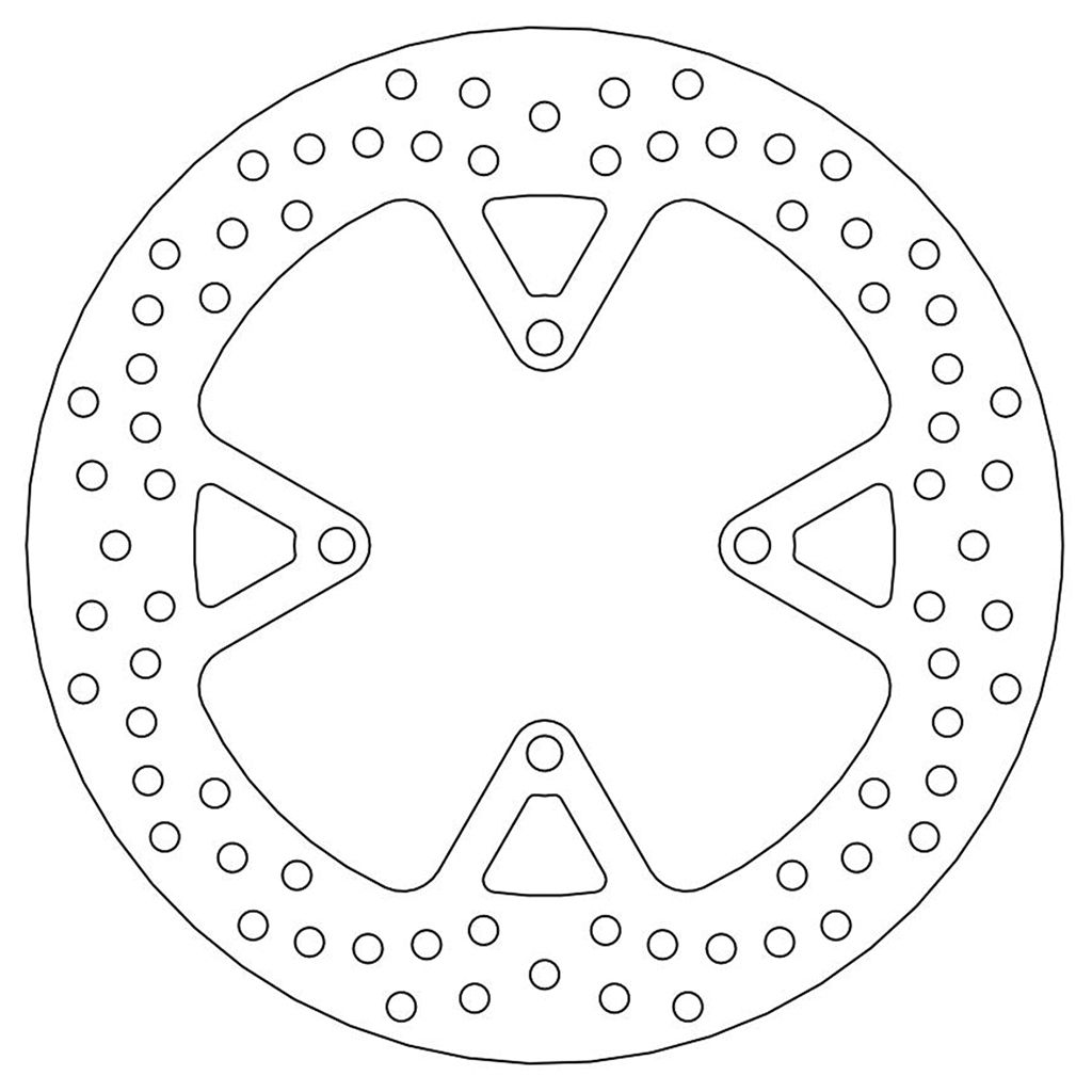 Moto-Master Bremsscheibe Halo hinten starr mit ABE